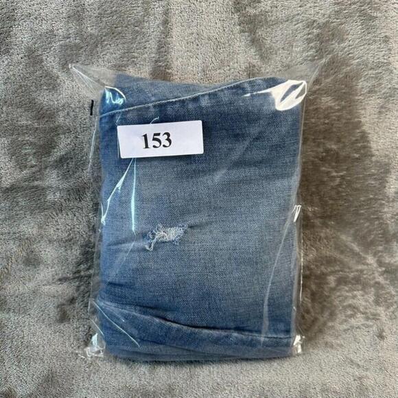 NYDJ Jeans Womens 12 LiftxTuck Technology Button Fly Ami Skinny Distressed Denim - Picture 13 of 13